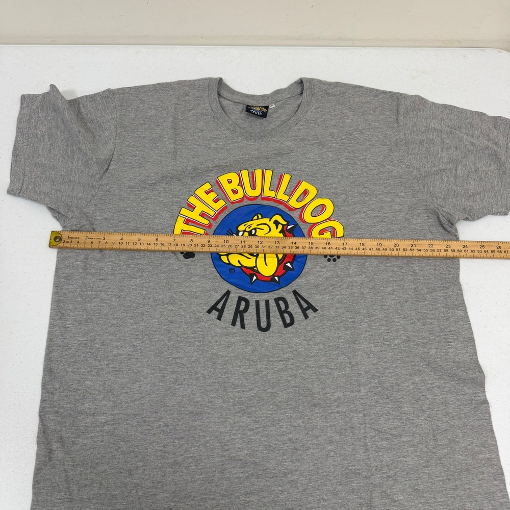 The Bulldog Aruba Graphic T-Shirt Mens 3XL Gray Heather Short Sleeve Crew Neck